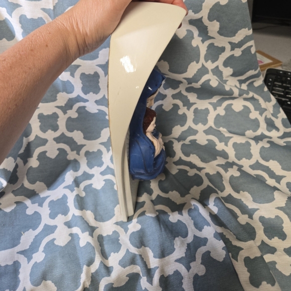 VINTAGE ceramic wall grotto Blessed Mother Madonna Virgin Mary Catholic icon - Picture 4 of 8